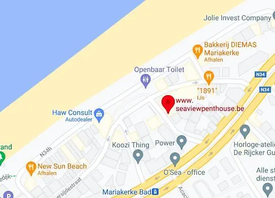 Seaview Penthouse Apartment Ostend 0*,